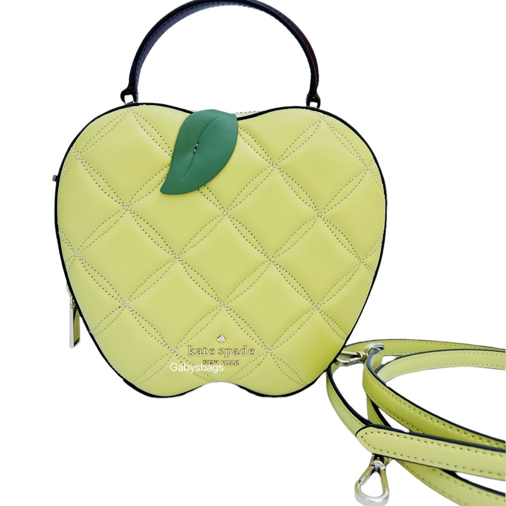 Kate Spade Novelty Crossbody Quilted Leather Green Multi - Picture 4 of 7